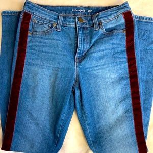 Maison Jules racing strip skinny jeans